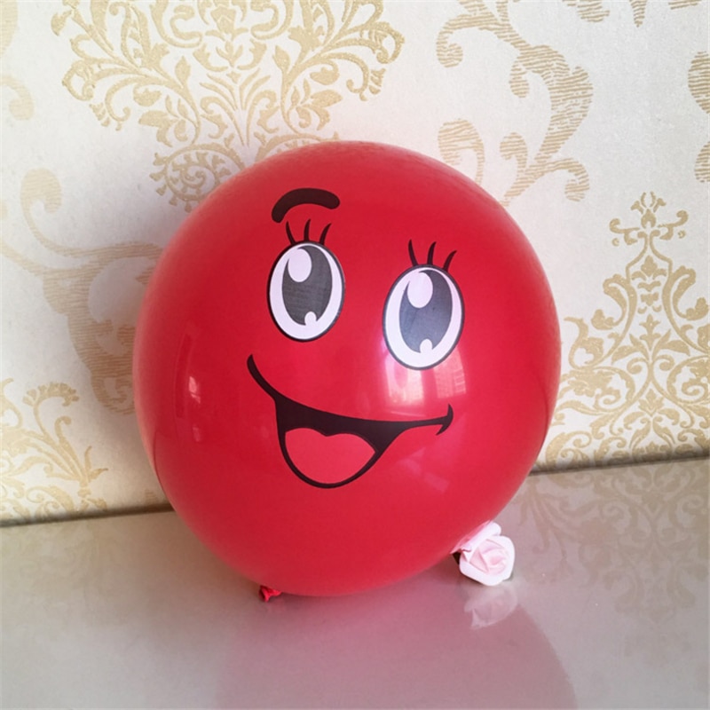 Balloons With Face Cute Designs (10Pcs)