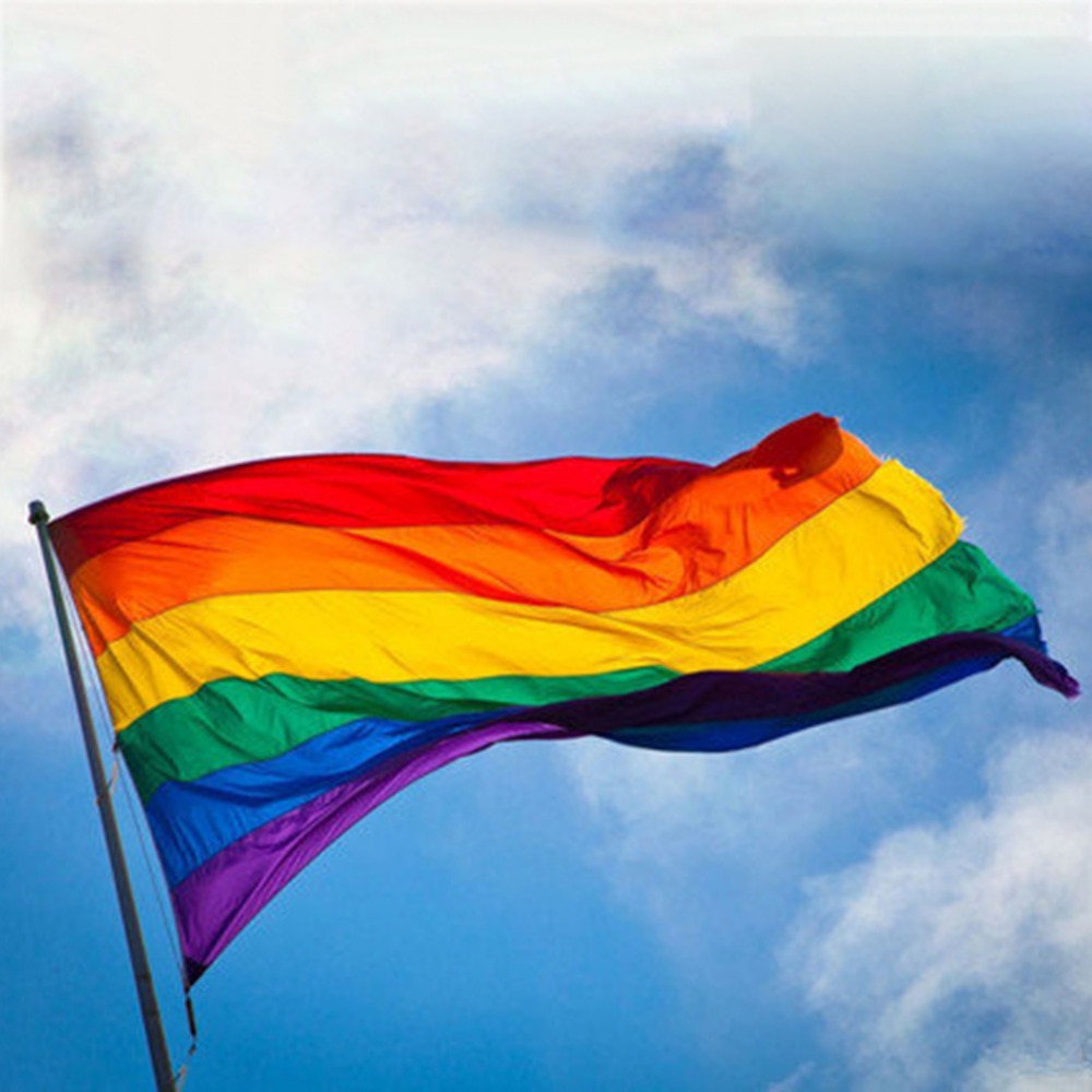 Rainbow Flag Polyester Cloth