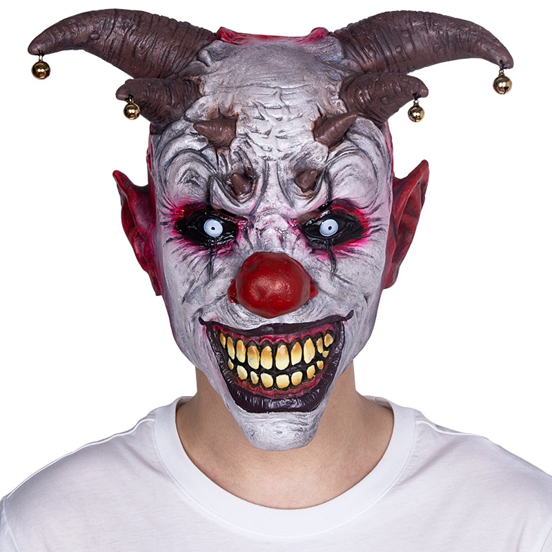 Scary Clown Mask Halloween Costume