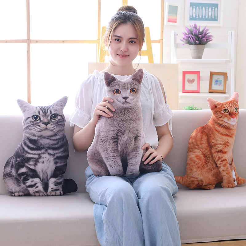 Cat Stuffed Animals Plush Toy Pillow