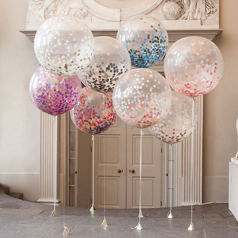 Party Balloons Confetti-Filled Floaters