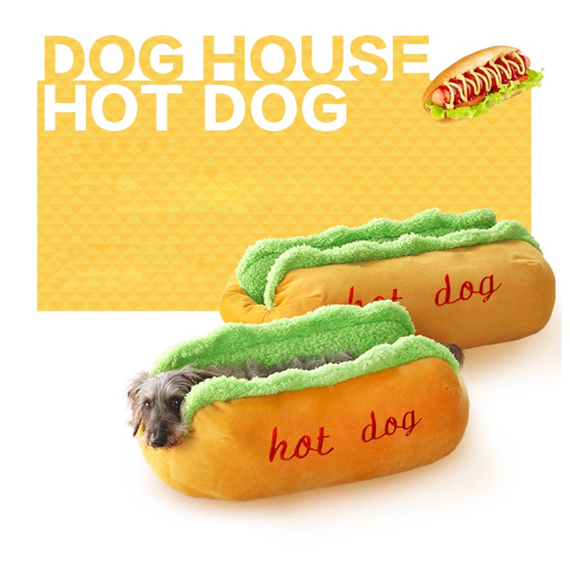 &#8216;Hot Dog&#8217; Cushion Pet Bed