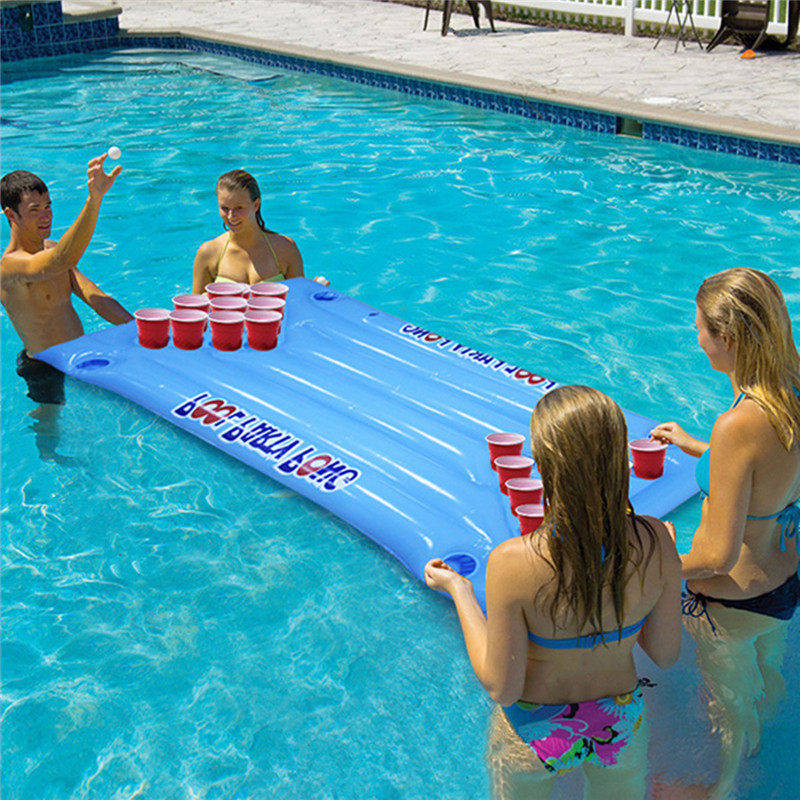 Inflatable Floating Pool Beer Pong Table