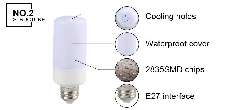 Flame Flickering LED Bulb