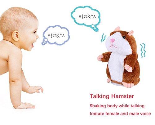 Talking Hamster Cuddly, Soft And Mimics What You Say