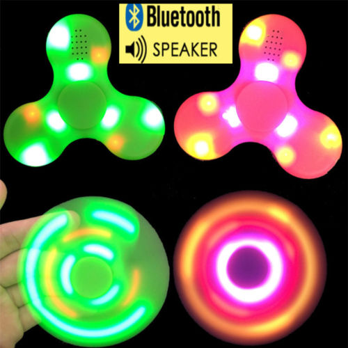 LED Hand Spinner Fidget Toy Bluetooth Speaker