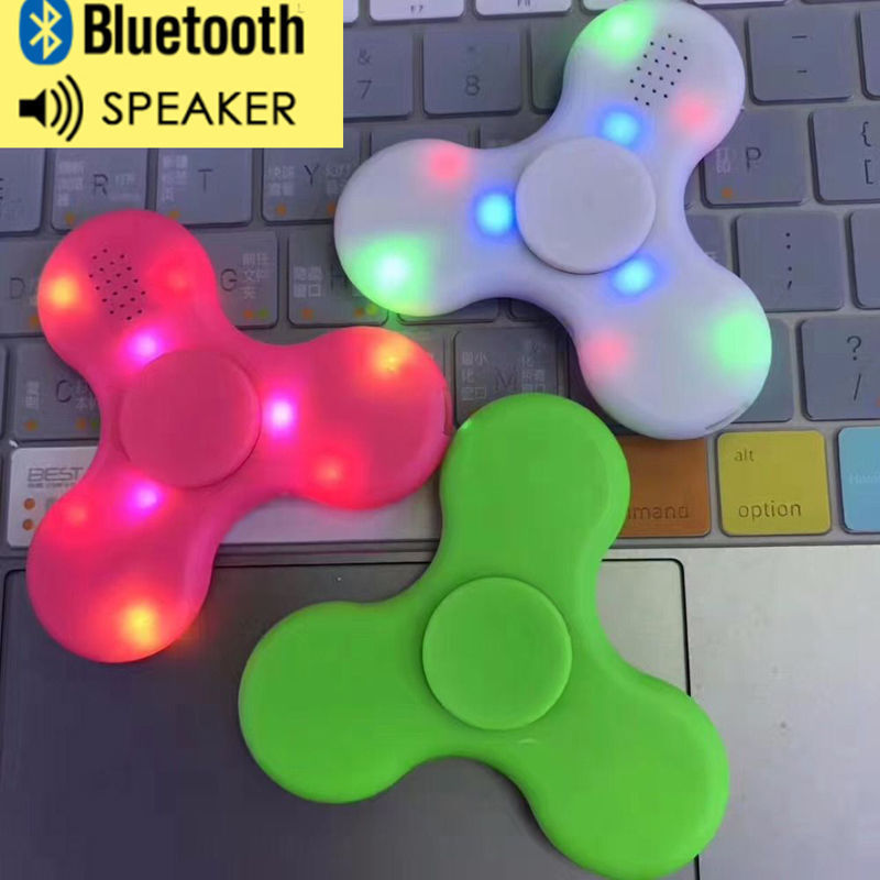 LED Hand Spinner Fidget Toy Bluetooth Speaker