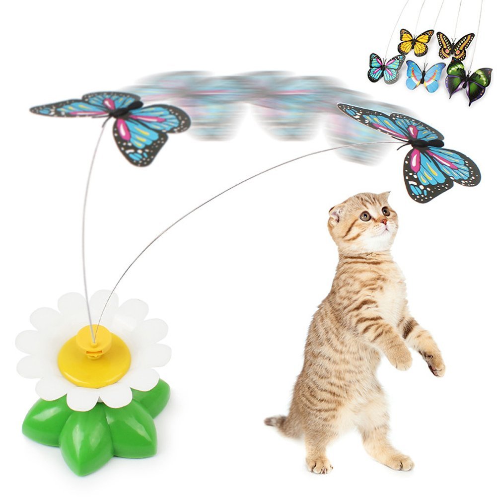 Interactive Cat Toy Electric Moving Butterfly