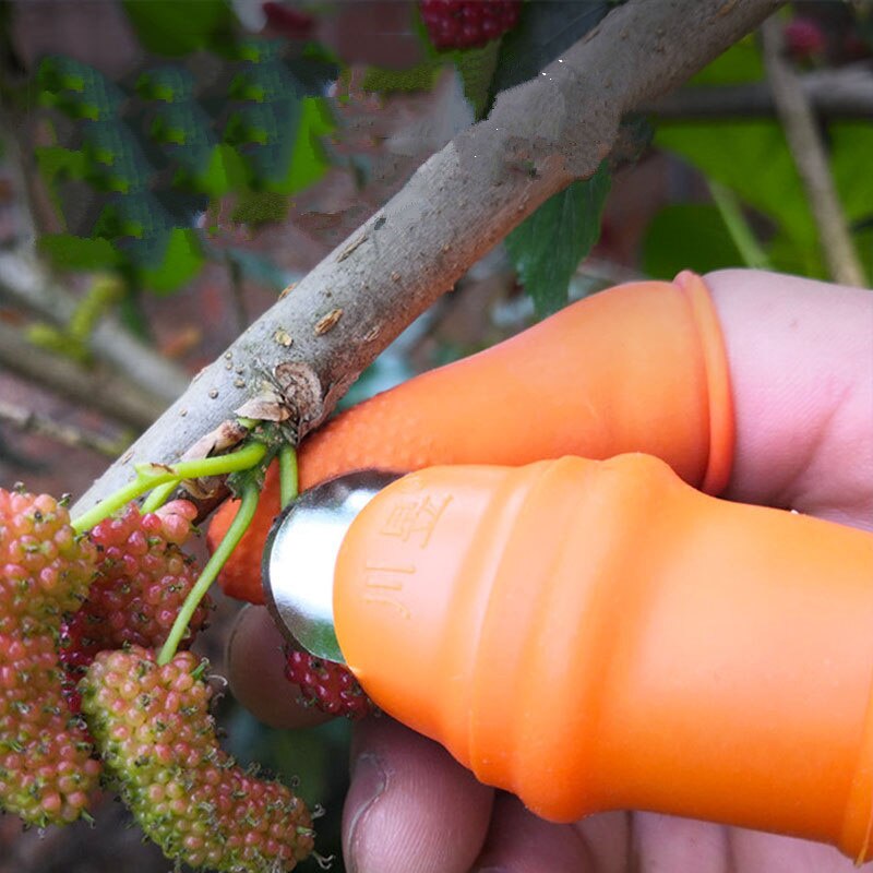 Gardening Thumb Knife Silicone Finger Glove