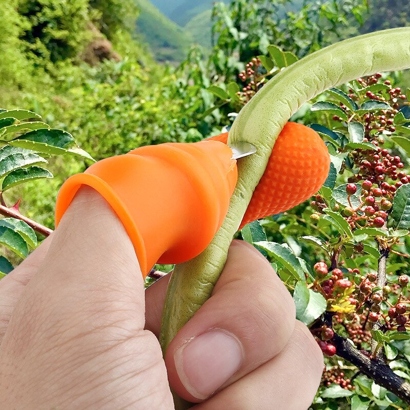 Gardening Thumb Knife Silicone Finger Glove