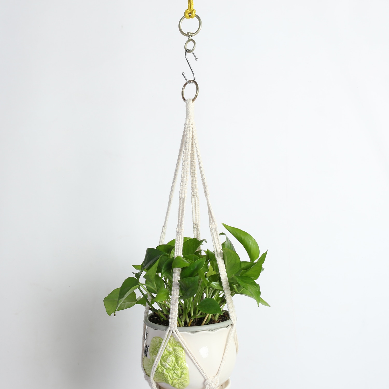 Hanging Double Macrame Plant Hanger