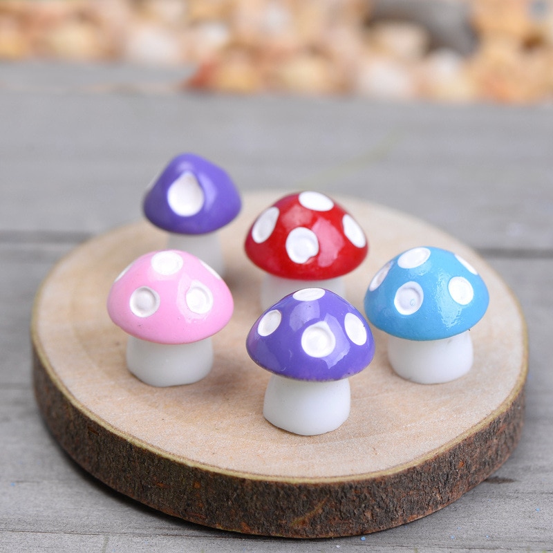 Garden Mushrooms Decors Set (10 Pcs)