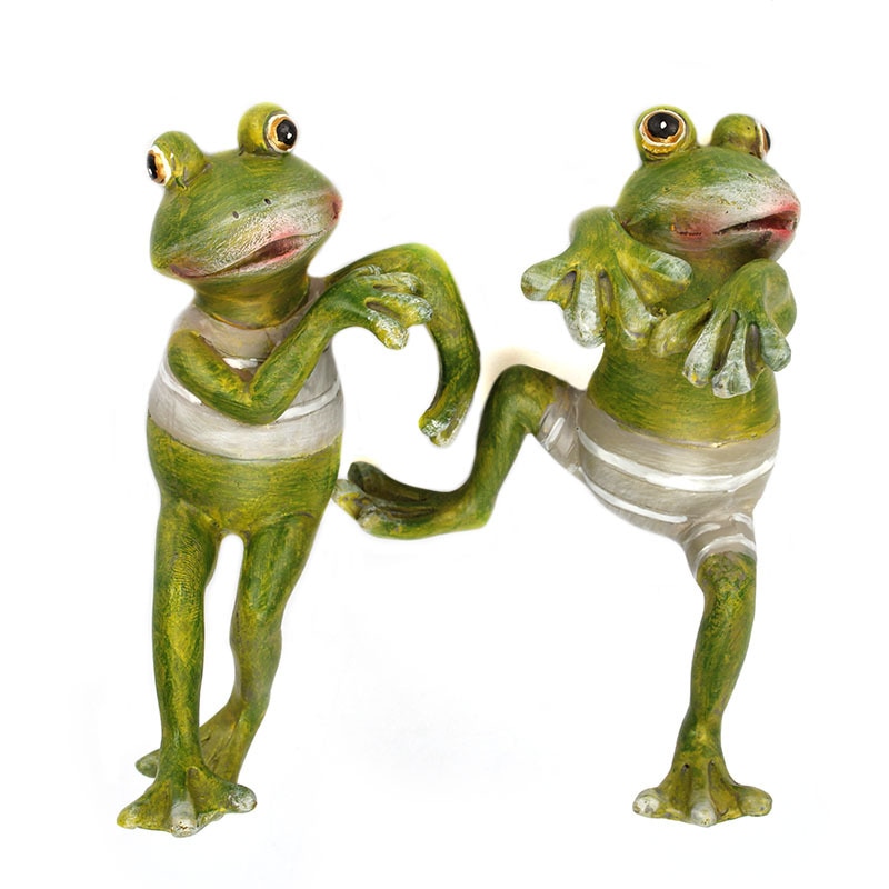 Frog Garden Ornaments Resin Set (4pcs)