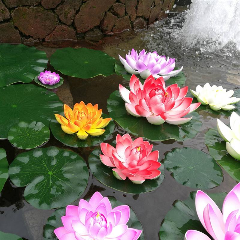 Artificial Water Lilies Pond Decoration (5 Pcs)