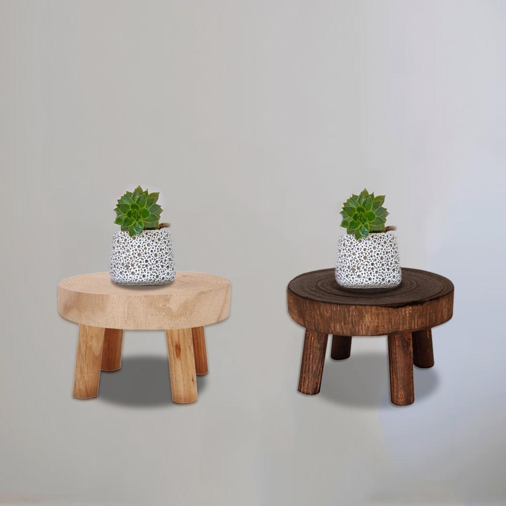 Plant Stool Wood Garden Flower Stand