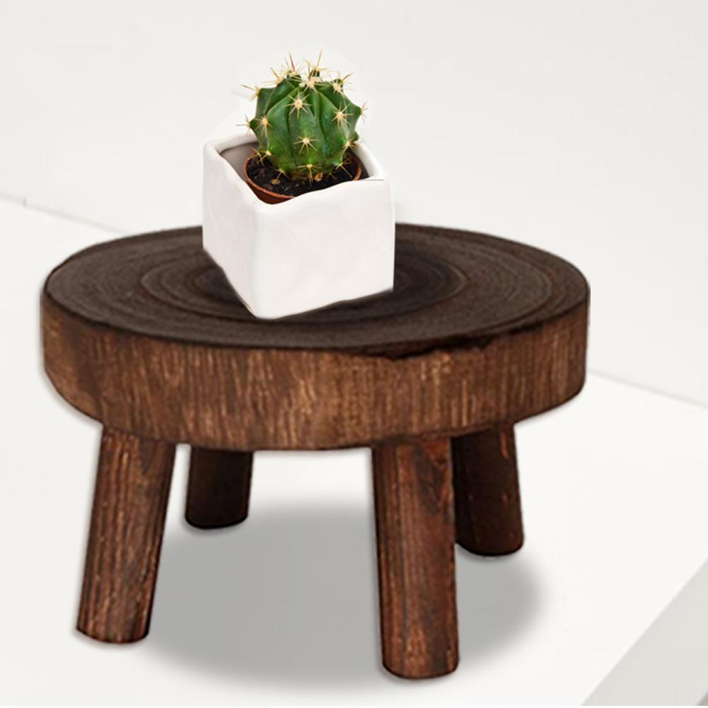 Plant Stool Wood Garden Flower Stand