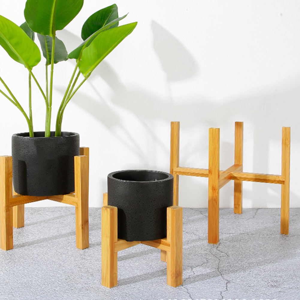 Wood Pot Stand House Plant Holder