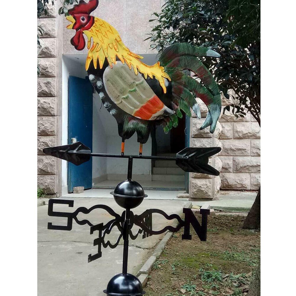 Rooster Weather Vane Metal Decor