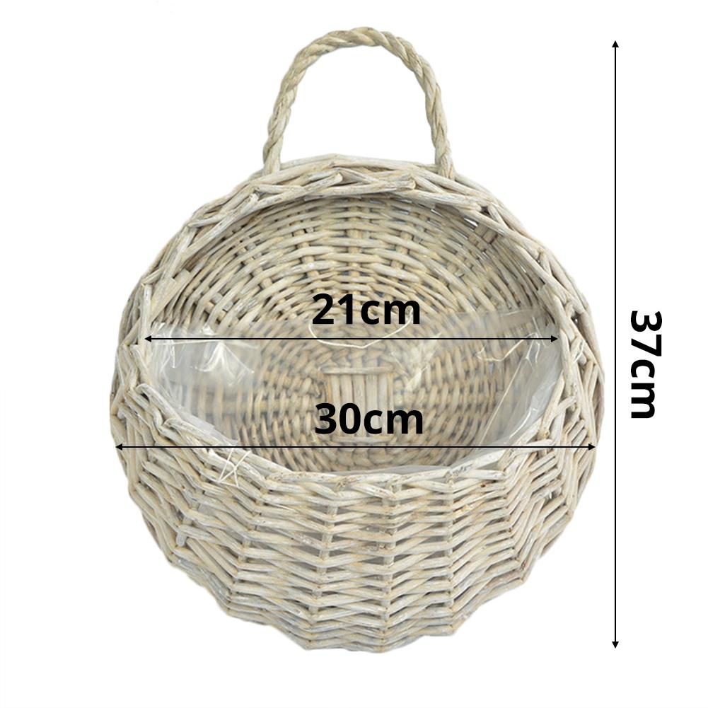 Rattan Hanging Basket Wall Planter