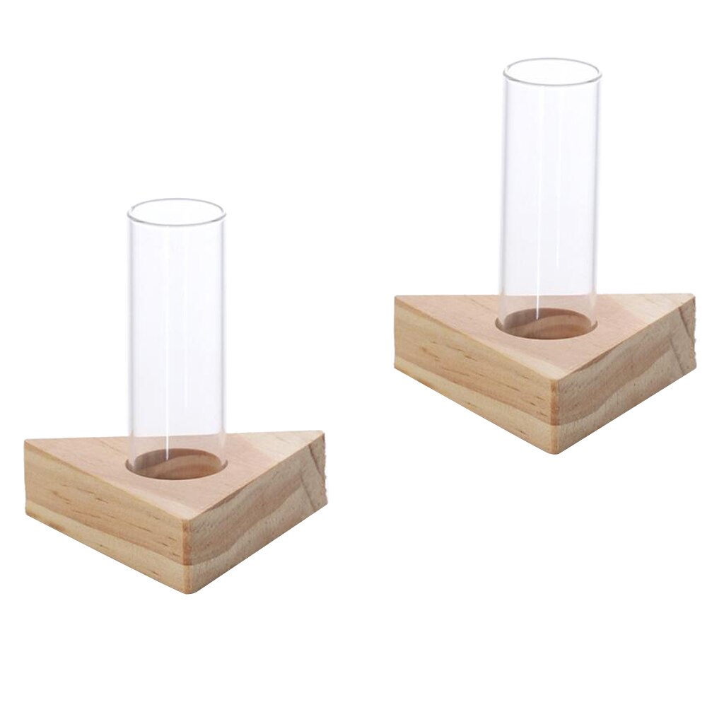 Tube Vase Glass Home Decor Set