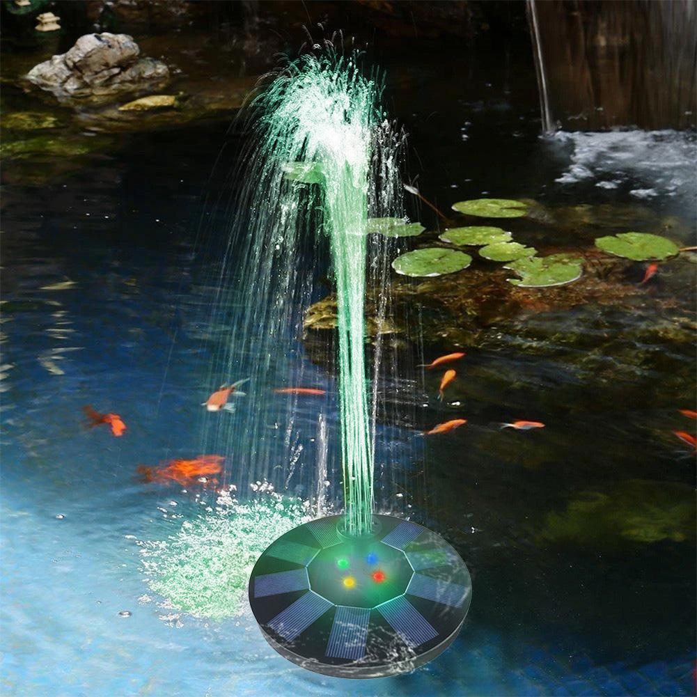 Solar Powered Water Fountain Garden Decor