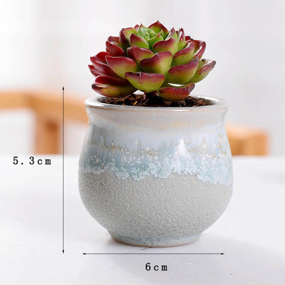 Ceramic Mini Plant Pots (6 Pcs)