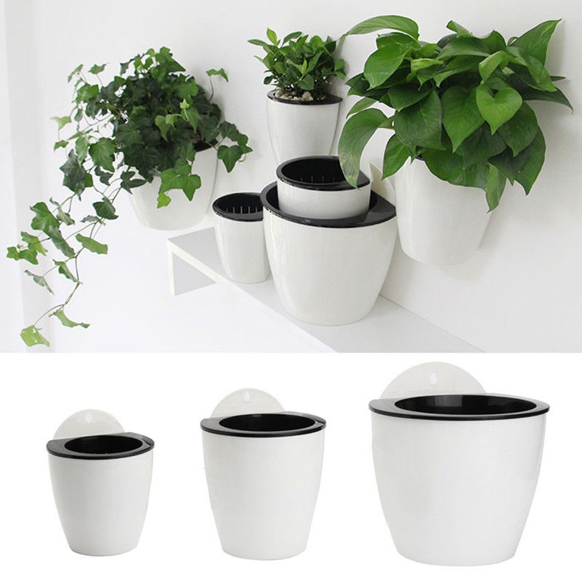 Wall Plant Pot Self-Watering Basket