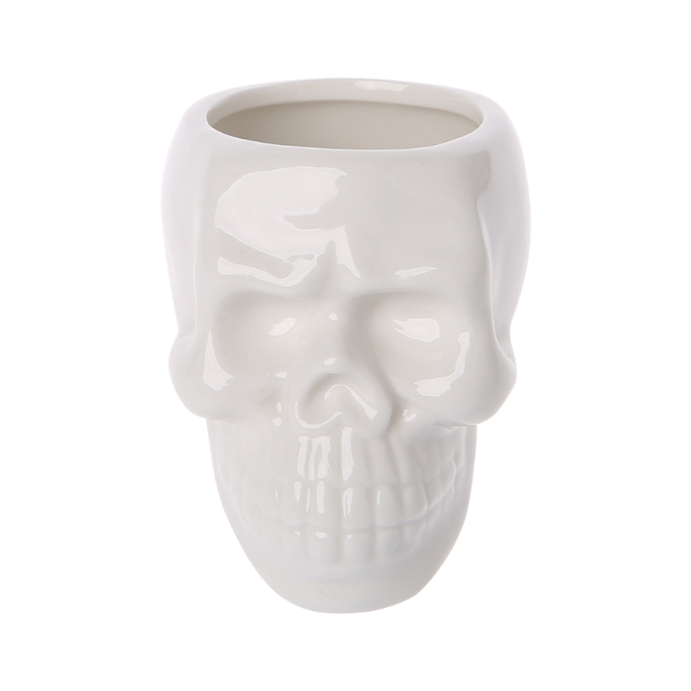 Skull Plant Pot Ceramic Decor 