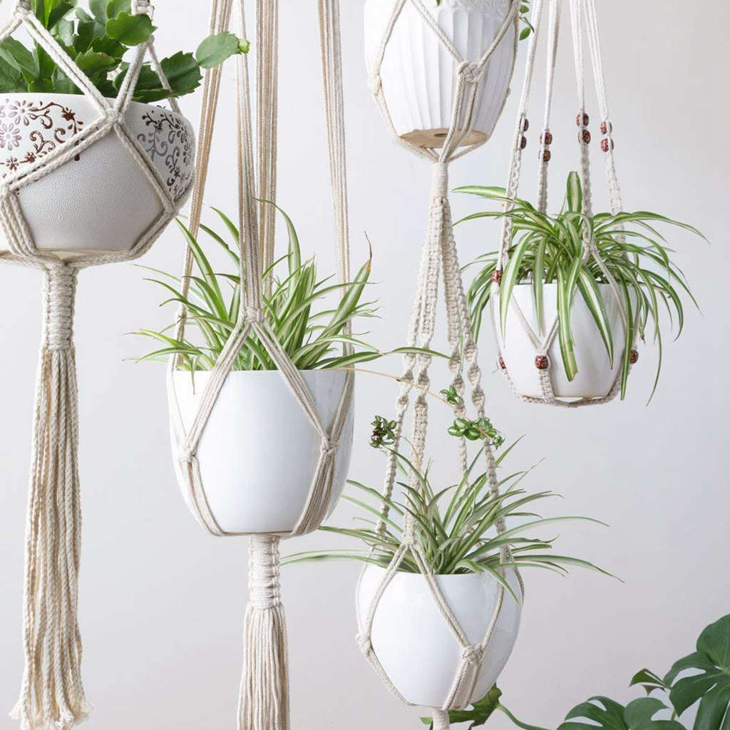 Macrame Plant Hanger Set (4pcs)