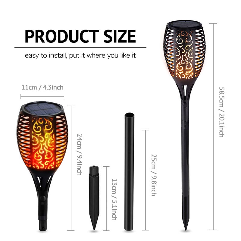 Solar Torch Lights Outdoor Decoration