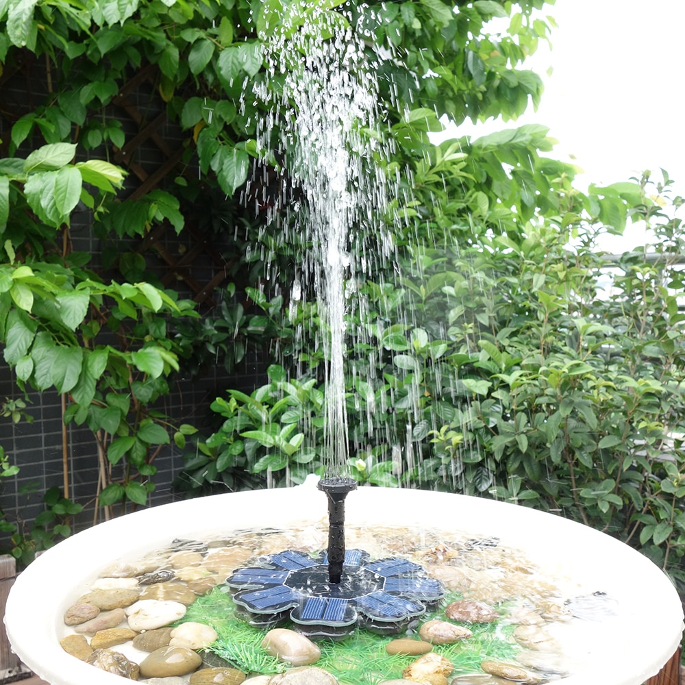 Solar Water Fountain Pond Decor