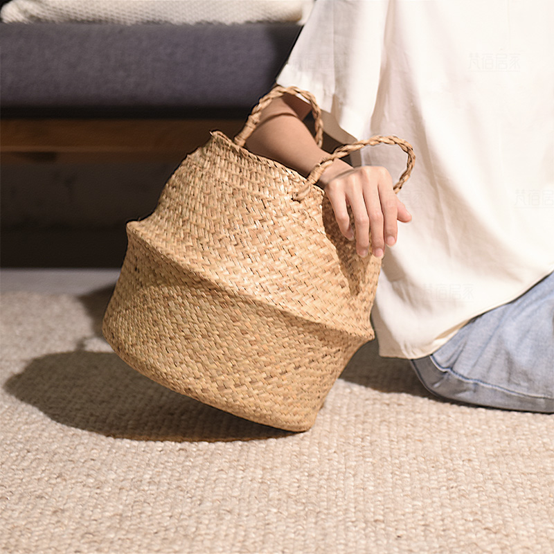 Wicker Basket Handmade Bamboo Storage