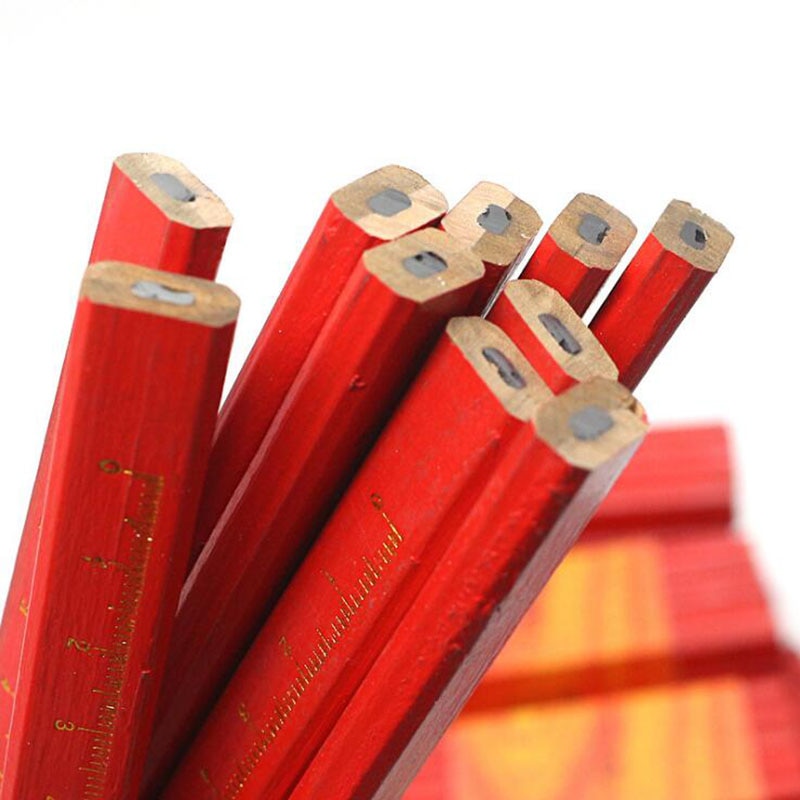 Woodworking Scaled Flat Pencils (5pcs)