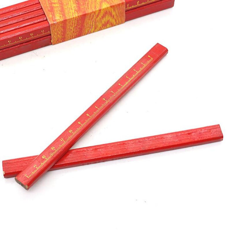 Woodworking Scaled Flat Pencils (5pcs)