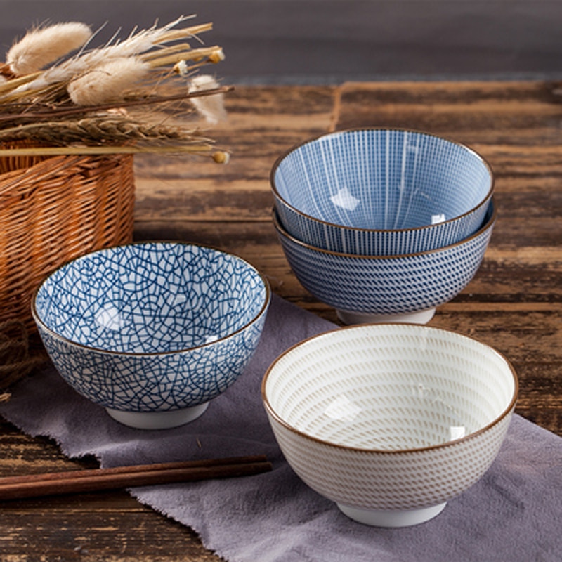 Japanese Rice Bowl Set (4 Pcs)