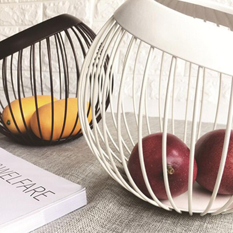 Modern Black Wire Fruit Basket