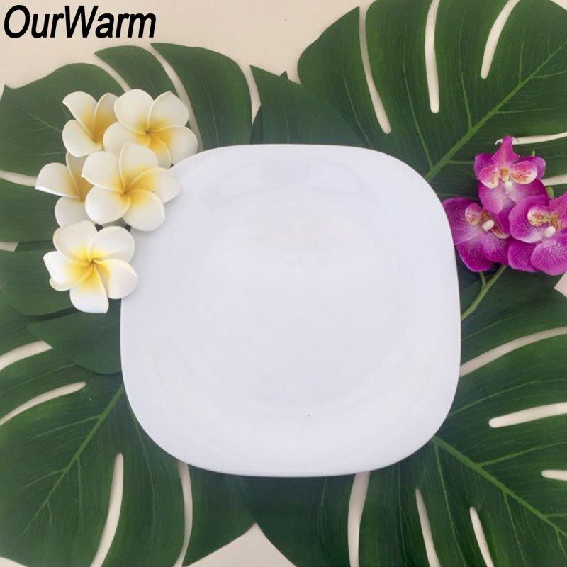 Palm Leaf Placemats Artificial Leaves (12 Pcs)