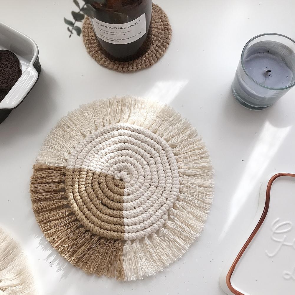 Macrame Coaster Woven Mini Mat