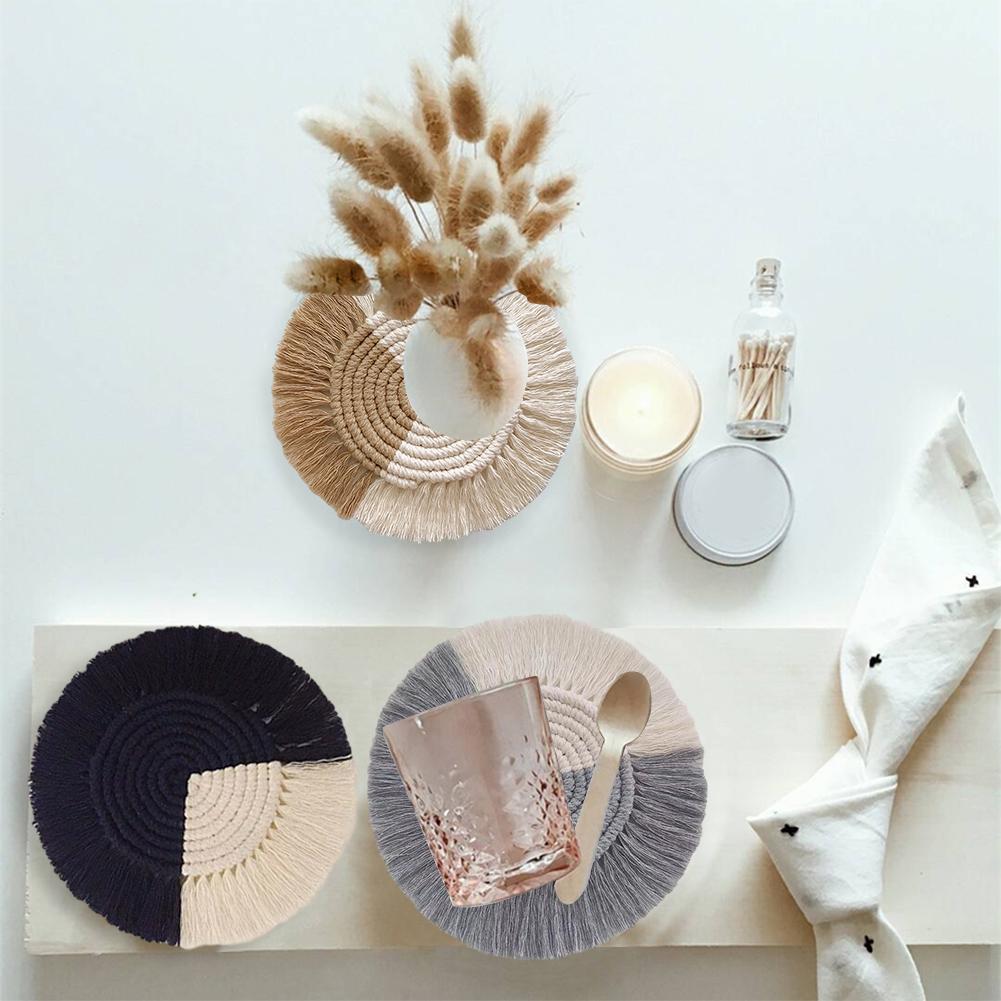 Macrame Coaster Woven Mini Mat