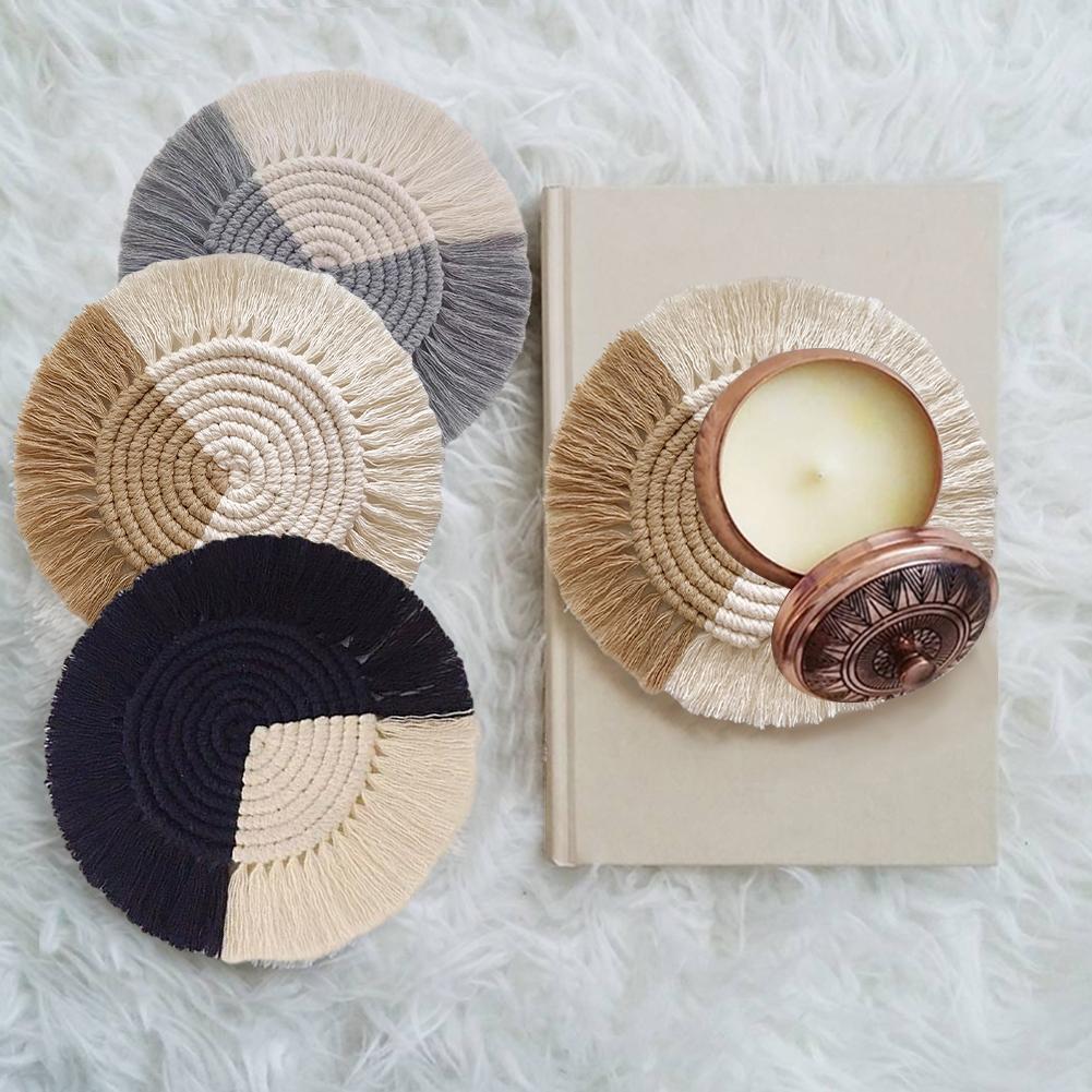 Macrame Coaster Woven Mini Mat