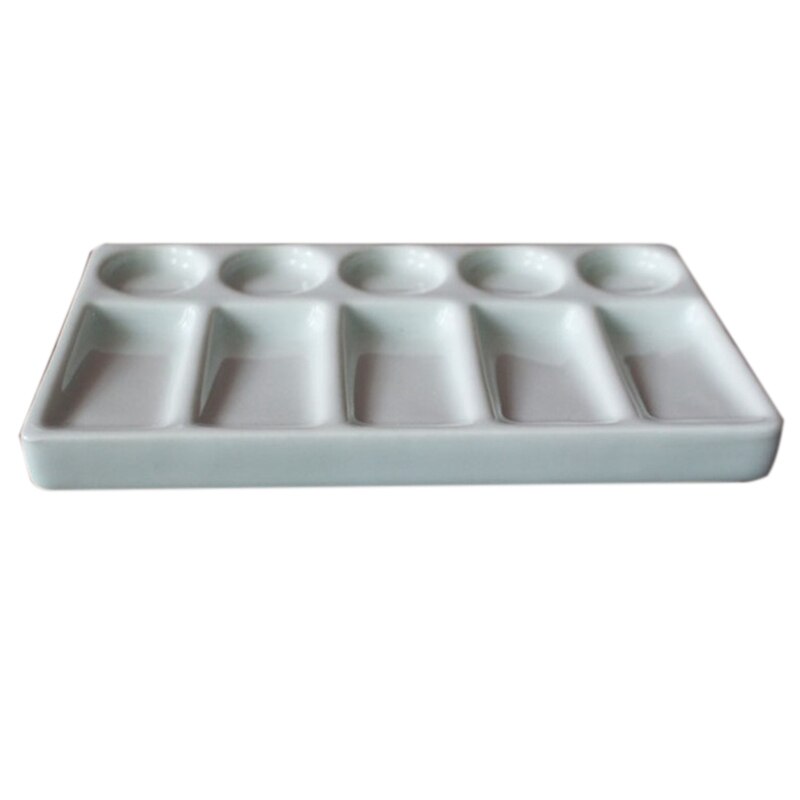 Ceramic Paint Palette 10-Hole Tray