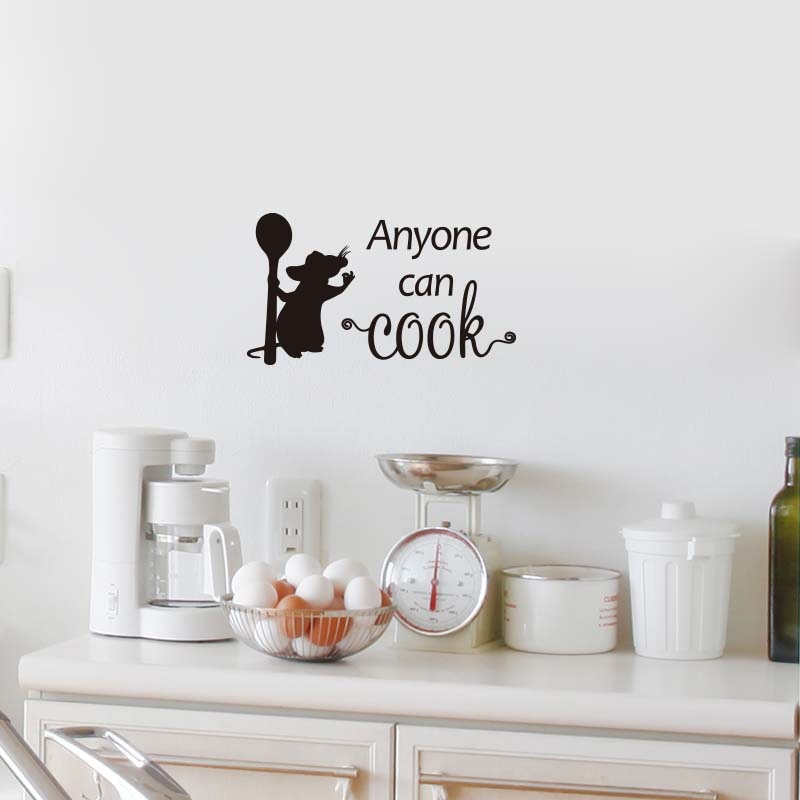 Kitchen Wall Decal Cooking Mouse Sticker