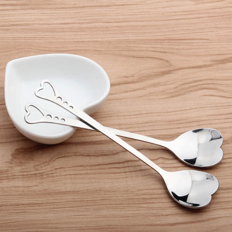 Heart Spoons Creative Dessert Spoons (10Pcs)