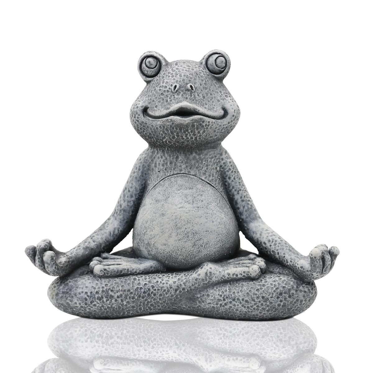 Yoga Frog Statue Resin Garden Decor