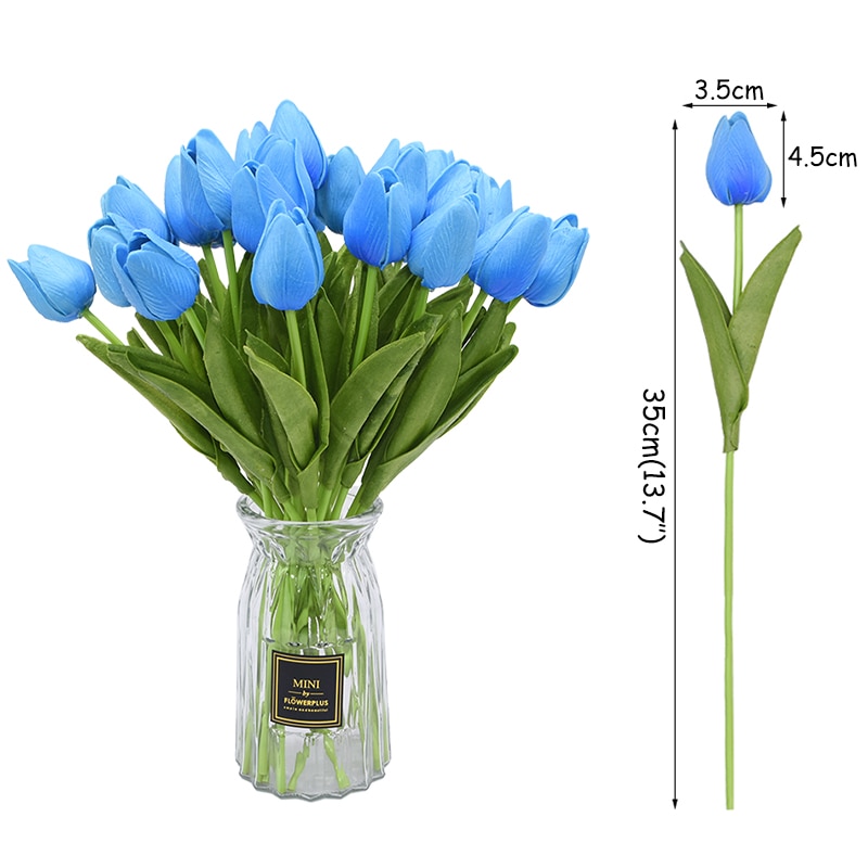 Fake Tulips Artificial Flower Decors (31 Pcs)