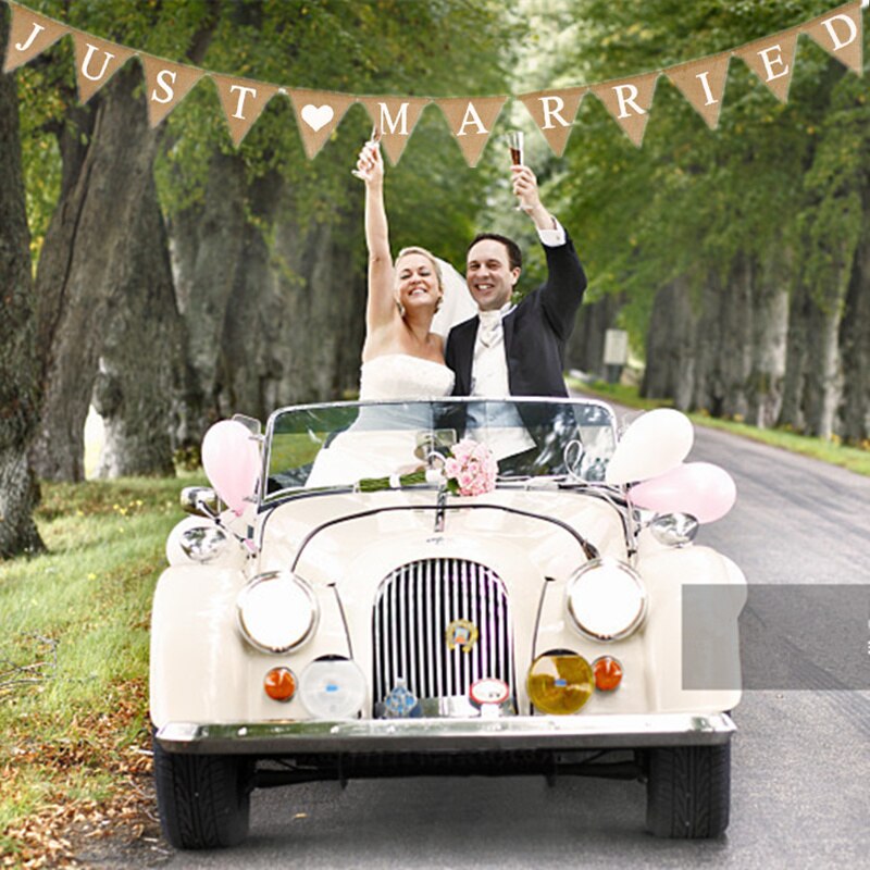 Just Married Banner Wedding Decor