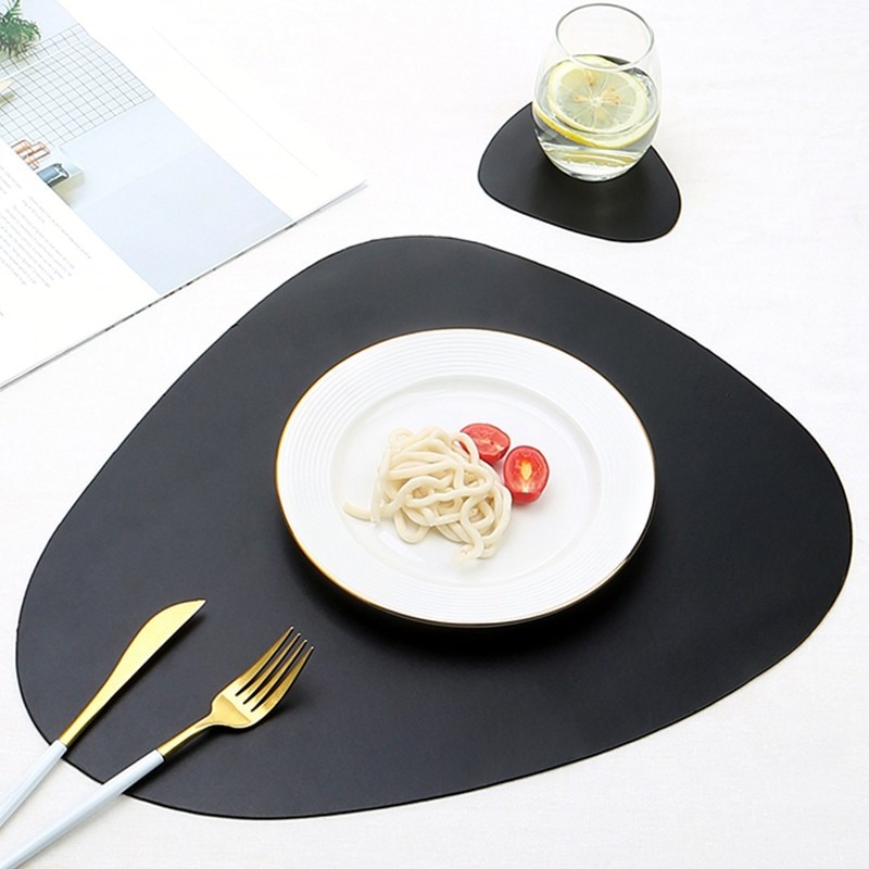 PU Leather Placemat and Coaster Set