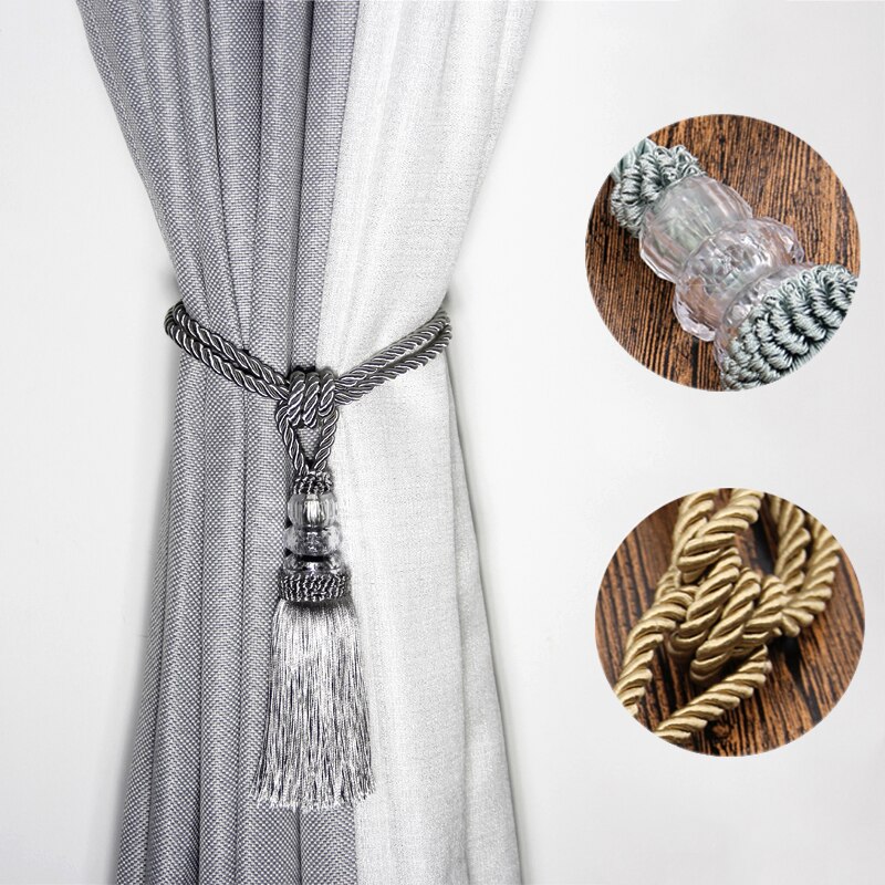 Rope Curtain Tie Backs with Tassel