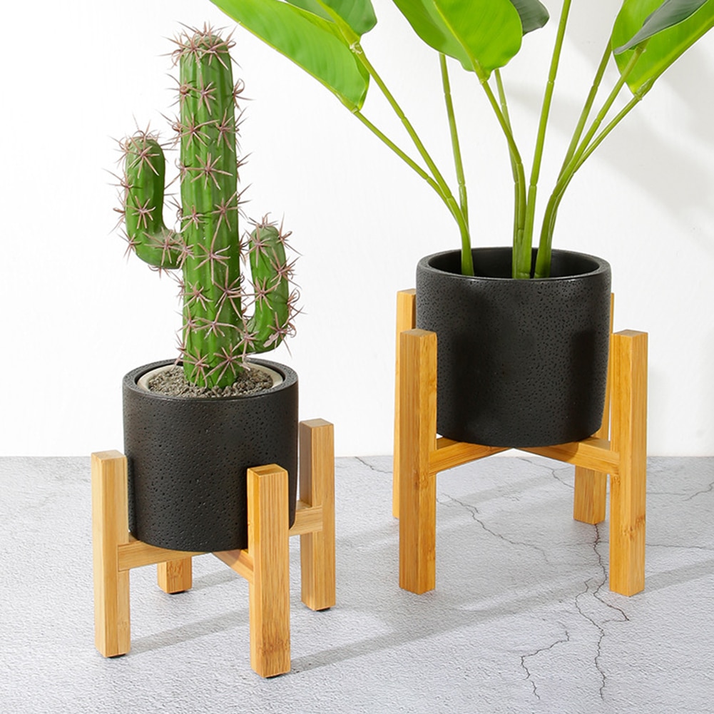 Wood Plant Stand Minimalist Plant Stand