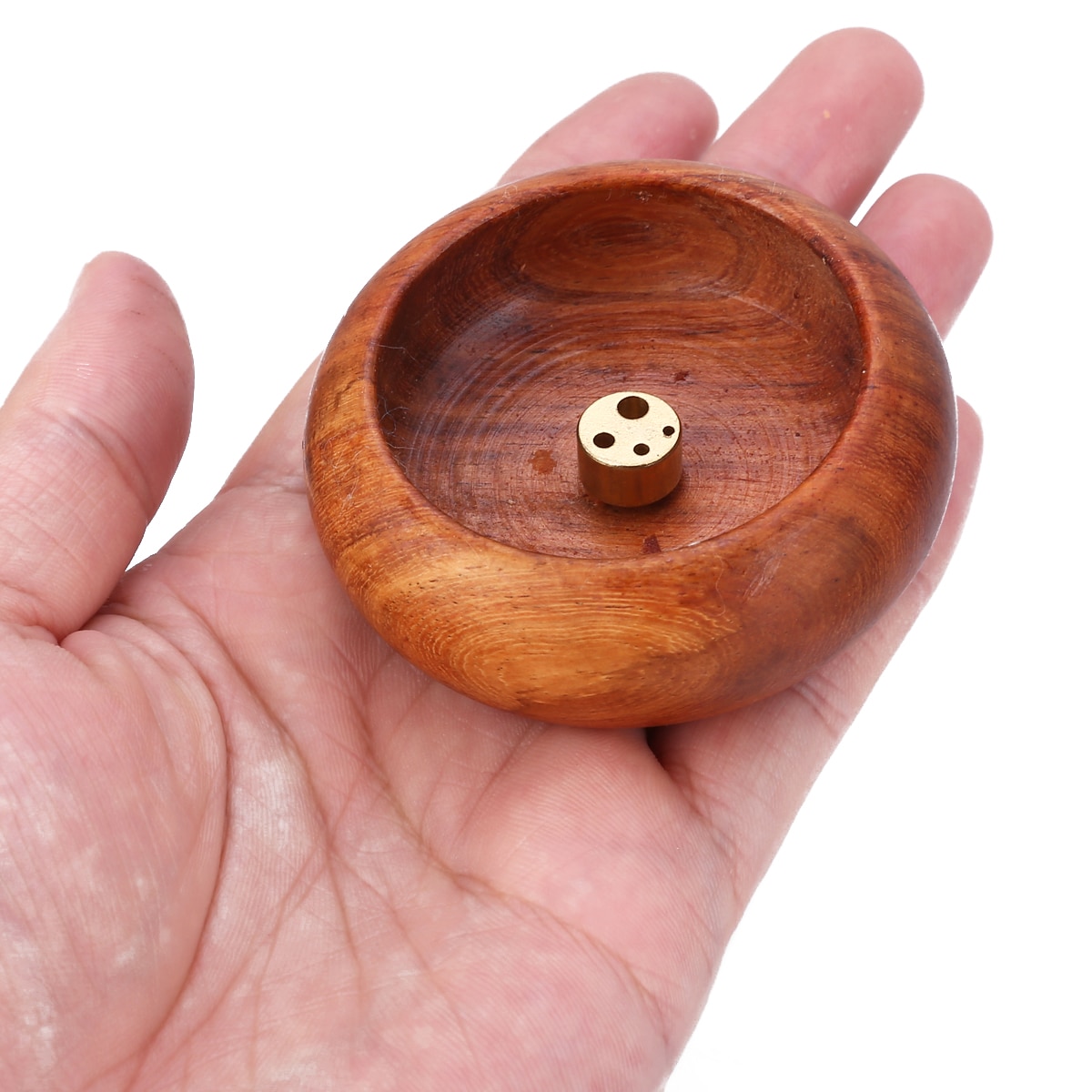 Bowl Incense Burner Wooden Holder